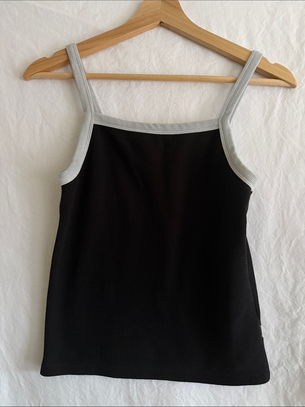 Rolla’s. Black Tank Top with Light Gray Trim